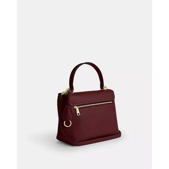 NWT Coach Emory Top Handle Bag Smooth leather CCE54 Gold/ESPRESSO - Picture 12 of 15